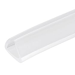 uxcell U Channel Edge Trim, 8.2ft Length Rubber