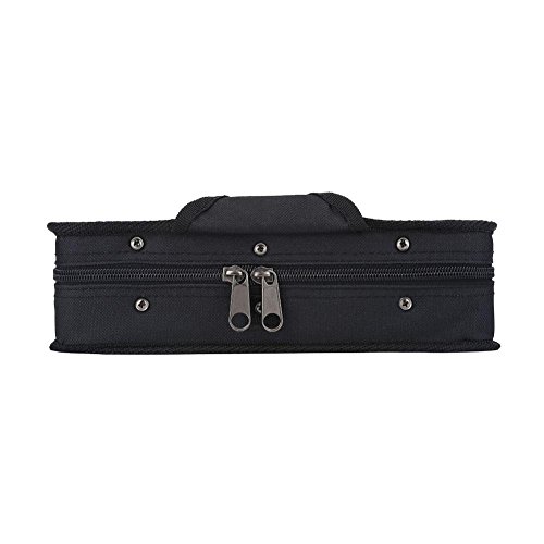 Harmonica Case, Nylon 10 Holes Harmonica Carrying Box with Zipper Compatible with12Pcs Harmonica