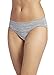 Jockey Women's Underwear Sporties Heathered Bikini, Jet Grey, 7