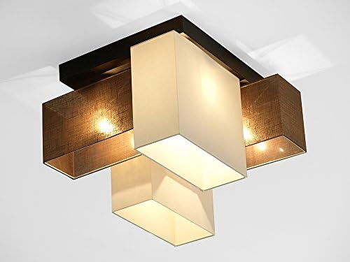 Wero Design Ceiling Light Lamp Bilbao 005 G BILB-005 G Mix Weiß/Braun Transparent