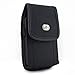 Vertical Heavy Duty Rugged Canvas Belt Clip Case Cover Pouch Holster for Apple iPhone 4 & iPhone 4S Fits with Hard Case, Silicone Case, Jel Case, etc