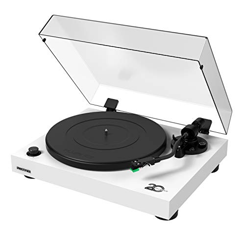 Fluance RT81 Elite High Fidelity Vinyl Turntable Record Player with Audio Technica AT95E Cartridge, Belt Drive, Built-in Preamp, Adjustable Counterweight, Solid Wood Plinth - White - Thumbnail 4