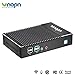 Mini PC Fanless Industrial Office Personal Small Desktop Computer with Aluminum Case, AMD A6-1450 Quad Core, HD-MI and VGA Ports WiFi 1000Mbps LAN, Extended RAM & SSD, Support Linux Windows 7/8/10thumb 1