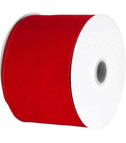 Polyethelyne Ribbon Gift Wrapping Ribbon Reliant Ribbon Velvet Merrowed Wired Edge - 6 Inch ...