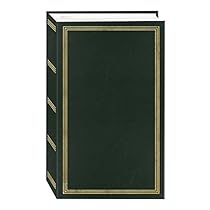 3-Ring Photo Album 504 Pockets Hold 4x6 Photos, Hunter Green
