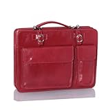 Roby Leather Briefcase – Red – Ladies Briefcase Thumbnail