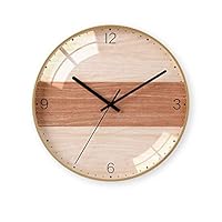 MGMDIAN Metal Clock Wall Clock ▏ Living Room Modern Minimalist Mute Clock Decoration Wall Wall Charts ▏ Personality Creative Home Clock (Color : E)