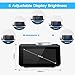 LATME-Alarm-Clock-Radio-for-Heavy-Sleepers W Dual Alarms,3.2'' Digital Display and Dimmer,7 Alarm Sounds,Snooze,2 USB Ports,Bedside FM Radio Clocks with Temp for Bedrooms/Kitchen/Office (Black-Blue)