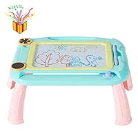 HahaGift Magnetic Doodle Erasable Drawing Board,Toys for 4 5 6 Year Old Boys Girls,Gift for Kids Age 3-7 Birthday Present for Toddlers Babies 2-6 Year Old Boys Toys to 2019 Christmas New Gifts,Blue