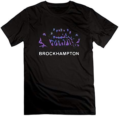 Brockham-pton Very Fashionable Men's Short-sleeved T-shirts Black L