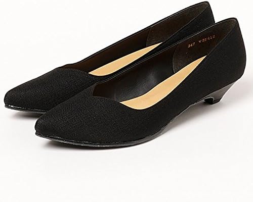 Amazon バニティービューティー Vanitybeauty Vカットプレーンパンプス ブラック 23 0 Vanity Beauty バニティービューティー パンプス