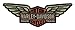 Harley-Davidson Embroidered Long Wing Bar & Shield Emblem, 5 x 1.75 in EM153122
