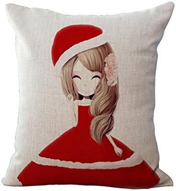 yingzhong High Qualtity European Party Girl Cushion Home Decor Bed Throw Pillow Printed Cotton Linen Square Cojines m0870 9 45x45cm