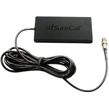 SureCall Wide Band Directional Interior Patch Antenna for Vehicles with FME-Female Connector - Black