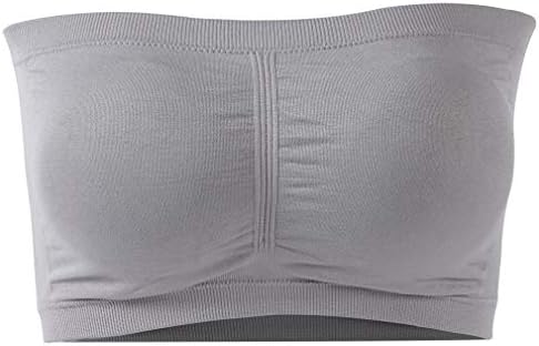 Plusfeel Women's Padded Strapless Wire-Free Bandeau Tube Bra, 1/2/3/4 Pack