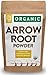 Organic Arrowroot Powder (Flour) | 16oz Resealable Kraft Bag (1lb) | 100% Raw From Vietnam | by Feel Good Organics primary