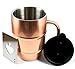Polar Mugs Double Wall Air Insulated Stainless Steel Mug with Lid and Bottle Opener, 16.9-Ounce, Copper