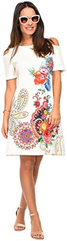 101 Idees Dress A2308 White Women Summer Collection 2018