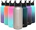 Simple Modern 32 oz Summit Water Bottle with Straw Lid - Gifts for Men & Women Hydro Vacuum Insulated Tumbler Flask Double Wall Liter - 18/8 Stainless Steel -Simple Stainless