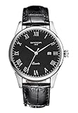 Juniors Boys Super Thin Quartz Analog Black Leather Strap Watch Lovers Watches Ages 15-20