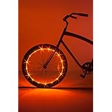 Brightz WheelBrightz LED Bicycle Wheel Accessory Light (for 1 Wheel), Orange