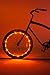 Brightz, Ltd. Wheel Brightz LED Bicycle Accessory Light (for 1 Wheel), Orange