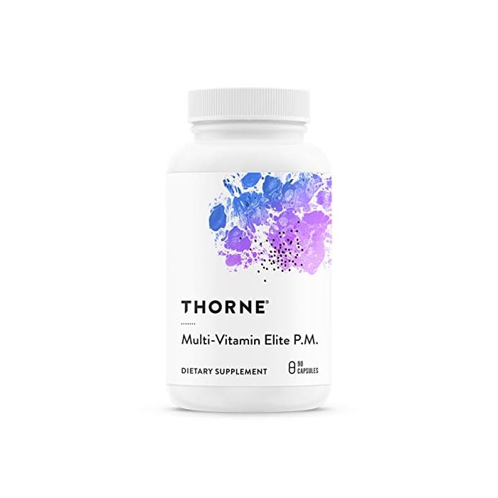 Thorne Multi-Vitamin Elite - Daily Nutritional Supplement - AM Formula Supports Cellular Energy Production and PM…