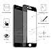 3D Full Screen Protectors For Iphone 6 Plus 6s Plus By DBPOWER,3D Curve fit,Stainless Steel Edge,0.15MM,9H Tempered Glass, Full Coverage,HD Clear[3D Touch Compatible]-Black