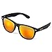 Duduma Reflective Revo Color Full Mirrored Lens Large Horn Rimmed Style Uv400 Wayfarer Sunglasses