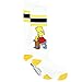 The Simpsons Womens 2 pack Knee High Socks (9-11 (Shoe: 4-10), Bart Grey/White)