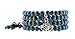 Women Men Blue Porcelain Elastic Tibetan Buddhist 108 Worry Prayer Beads Mala Bracelet Necklace (Lotus Flower)