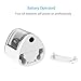 OG-EVKIN Battery Operated Electric Pencil Sharpener with Auto-Stop Feature and Replaceable Steel Knife Holder, Portable Dual Hole Pencil Sharpeners for 6-8mm and 9-12mm Pencils (Pencil Sharpener)