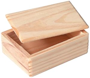 Amazon.com: Darice 9149-16 Wood Box with Lid, 3-1/2-Inch 