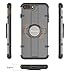 ProCase iPhone 8 Plus Case, iPhone 7 Plus Case with Grip Ring Holder, Multi-Function Cover with Rotating Ring Holder Stand for Magnetic Car Mount Holder for Apple iPhone 8 Plus and 7 Plus -Black