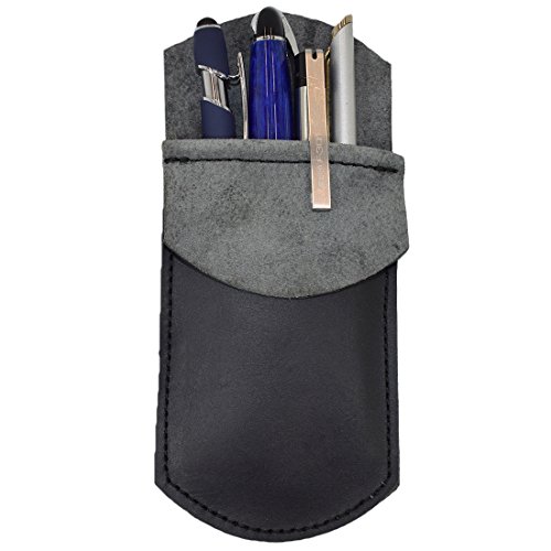 Hide & Drink, Durable Leather Pocket Protector, Pencil Pouch, Pen Holder, Office & Work