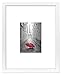 Americanflat 11x14 Picture Frame with Shatter-Resistant Glass - Use as 5x7 Frame with Mat or Display 11x14 Photo Without Mat - Signature Collection - Picture Frames for Wall Display - White