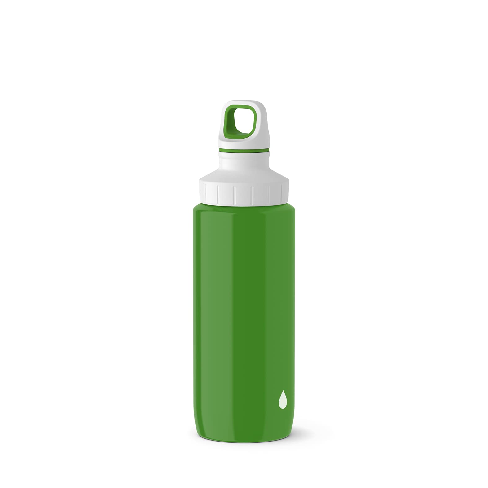 Emsa N30104 Drink2Go Light Steel Drinking Bottle 0.6 L Stainless Steel Screw Cap 100% Leak-Proof & Dishwasher Safe Green