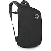 Osprey Ultralight Collapsible Stuff Pack - Lightweight, Packable Travel Backpack — Extra Bag For Travel and Every Day — 18 L Capacity Daypack to Expand Luggage, Black