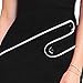 ACEVOG Women's Elegant Button Pencil Dress Work Wear Business Dress Black