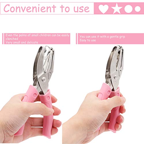 Taxutor 1/4 Inch Star Paper Hole Punch with Soft-Handled Punchers for Tags Clothing Ticket - Thumbnail 5