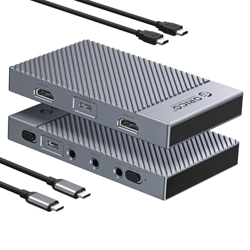 ORICO HDMI Capture 4K@60Hz with Passthrough - HDR, VRR, Ultra Low Latency - Compatible with Switch, PS5/PS4, Xbox, Windows, Mac, Linux, Android