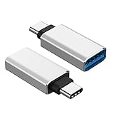 USB C Adapter, Rankie 2-Pack Hi-speed USB-C to USB-A 3.0 Adapter for USB Type-C Devices Including MacBook, ChromeBook Pixel, Nexus 5X, Nexus 6P, Nokia N1 Tablet and More (Silver) - R1209A (Silver)