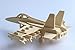 Kaden G-P 3D Jigsaw Woodcraft DIY Assembly Construction Model Plane aircraft airplane Puzzle Kit Wooden Handcraft Educational Products Wooden Art jigsaw puzzle toys for children diy handmade wooden(F18Fighter)