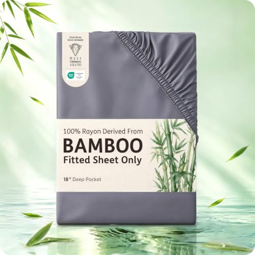 Bedsure PureWoven Bamboo Fitted Sheet