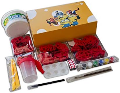 正規通販 のwnf Craft ユニークな粘土キット キッチン冷蔵庫マグネットペイントキット 子供用 スーパーヒーローミニオンフォーム付きモデリングクレイクラフトセット 子供の誕生日プレゼントに最適 3d粘土モールド 子供の発達に 有名な高級ブランド高評価 の
