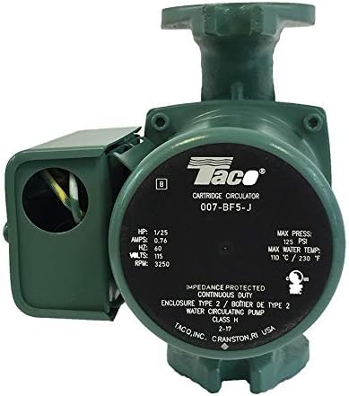 Taco 007 Bf5 J Circulating Pump With Bronze Cartridge For Longer Life Then Standard 007 F5 Amazon Ca Patio Lawn Garden
