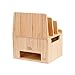 MobileVision Personal Bamboo Charging Station Stand and Multi Device Organizer Charging Dock