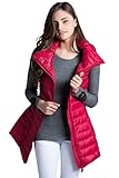 Women's Stylish Down Vest Puffer Coat Lightweight Sleeveless Down Windbreaker