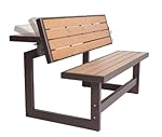 Lifetime 60054 Convertible Bench / Table, Faux Wood Construction