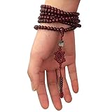Tibetan 216pcs 6mm Rosewood Prayer Beads Buddha Mala Buddhist Bracelet Necklace